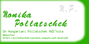 monika pollatschek business card